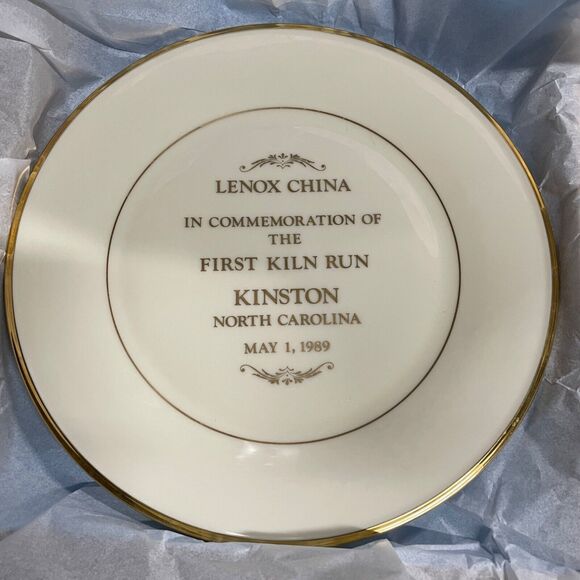 Lenox Limited Edition First Kiln Run & Kinston, NC Plant Dedication Run Rare - Picture 3 of 16